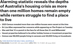 “住房不公！”澳洲超百万房屋空置，近10万人却无处安家（视频/组图）