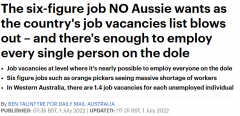 澳洲职位空缺创新高！6位数薪资工作没人干，柑橘只能烂地里（组图）