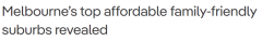 榜单出炉！墨尔本最适合家庭居住的便宜城区公布，平均房价都在$60万以下（组图）