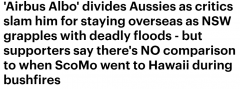 “新州洪灾，总理人呢？” 艾博年未及时探视灾区挨批，网友：和莫里森当年跑去夏威夷没差（组图）