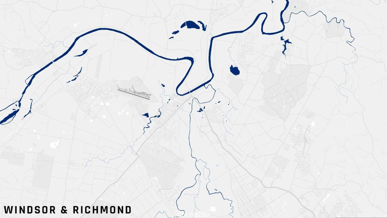 Windsor and Richmond prior to the floods. Pictures: ICEYE