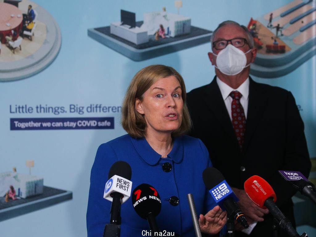 NSW chief health officer Kerry Chant and NSW Health Minister Brad Hazzard have pleaded with the public to go get their third jab. Picture: NCA NewsWire / Gaye Gerard