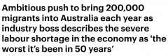 每年20万！澳工商会呼吁大幅增加移民人数，解决50年来最严重劳动力短缺（组图）