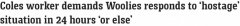 Coles员工抖音“威胁”Woolies：“人质”在我手中，24小时内回应，否则...（组图）