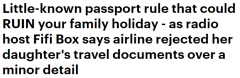 急哭！只因护照上一个小细节，澳主持人度假梦险变噩梦...（组图）
