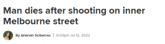 澳洲突发枪击案，男子当街被枪杀！枪手仍在逃，大批警察赶到现场（组图）