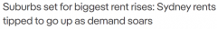 悉尼租房者“寒冬将至”，过去一年可出租房源下降21%，专家指：未来一年租金或增加7%至10%