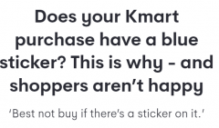你在Kmart买的东西有蓝色标签吗？澳网友揭秘：如果有，你可能多花了钱（组图）
