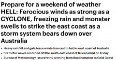 一天下一个月的雨！狂风暴雨席卷澳洲，未来几个月都要下雨，气象局发出警告（组图）