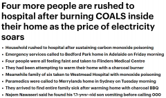 又一澳洲家庭用木炭炉取暖，致一氧化碳中毒！天然气涨价竟是罪魁祸首？（组图）