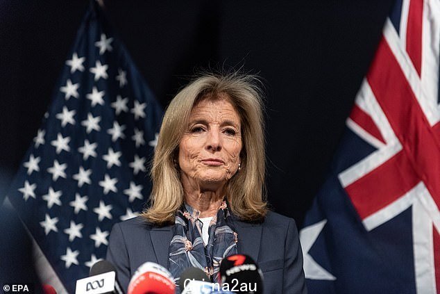 Mr Albanese will take some time out from parliament to welcome the new US ambassador Caroline Kennedy (pictured)