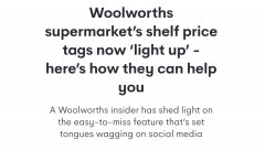 Woolworths超市货架大改革！价格标签竟然“亮了”，有了它找货更方便