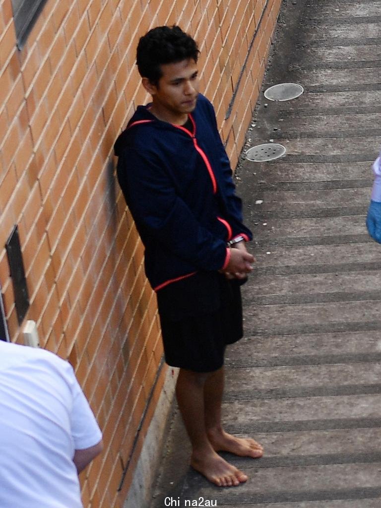 Numan Mohammed seen outside the Adelaide Magistrates Court cells on September 25, 2019. Picture: AAP / David Mariuz