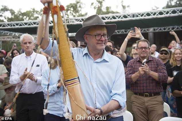 The Federal Government will recommend three sentences be added to the Constitution with the first reading: 'There shall be a body, to be called the Aboriginal and Torres Strait Islander Voice.