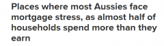 澳洲45%家庭入不敷出，新州一城区还贷压力全澳最大（组图）