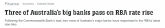 澳四大银行跟进加息，可变房贷利率上调0.5%，年底或达2%（组图）
