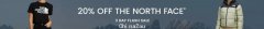 The North Face全场8折，$384收1996羽绒服，经典logo卫衣仅需$96