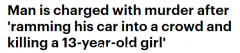 澳男驾车冲撞人群！13岁少女当场死亡，肇事司机被控谋杀（图）
