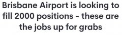 布里斯班机场急招2000人！从空乘到搬运工，“几乎所有岗位都缺人”（组图）