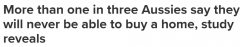 超3成澳人称永远买不起房！专家：房价今年恐跌20%，但意义不大（组图）