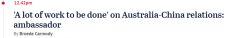 澳中关系因“围台军演”再度趋紧，澳洲代总理未出席肖千大使演讲（组图）