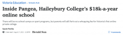 墨尔本顶私Haileybury不用排队了？一年$1.8万的网课正式启动