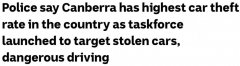堪培拉失窃汽车数量全澳最高！一年1700辆被盗，平均每周30辆...（组图）