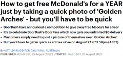 赶紧看过来！澳洲麦当劳“霸王餐”来了，幸运儿可免费点餐365天（组图）