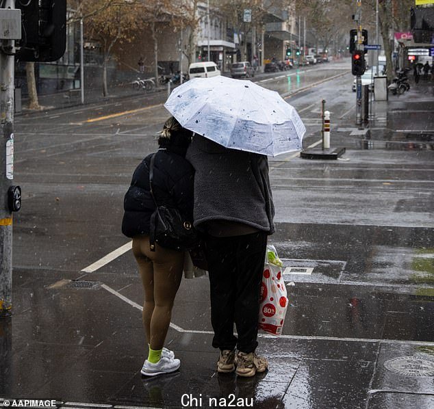 预计墨尔本周二将出现小阵雨，因为一条雨带经过