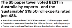 澳洲热门纸巾大测评！排名第一的仅售$5，最后一名又贵又难用（组图）