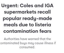 Coles和IGA超市紧急召回以下产品！速速自查