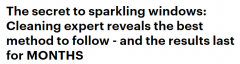 持续数月不沾污垢！澳妈分享擦玻璃小妙招，网友留言大赞（视频/组图）