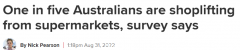 近五分之一澳人都是贼？调查：19%澳人在超市有偷盗行为，2%澳人吃“霸王餐”（组图）