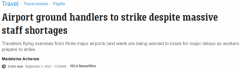 数百地勤人员计划下周罢工，悉尼等3大机场受影响！澳航：已做好应急预案（组图）