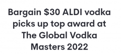 Aldi仅售$30.99的伏特加火了！屡次荣获世界大奖，便宜味道好（组图）