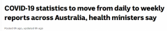澳各州领地不再每日更新新冠病例数，配合隔离期缩短政策（图）