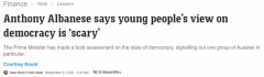 艾博年：年轻人对政府渐失信心，不透明度在侵蚀民主（组图）