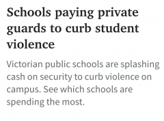 维州学校牛了！砸$10万雇安保，只为遏制校园暴力，这些公校花最多（组图）