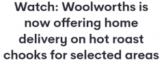 Woolies推出烤鸡送货上门服务，不到60分钟就能送到家（组图）