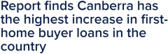 猛增！最新报告：堪培拉首次购房者贷款增幅已达全国最高（组图）