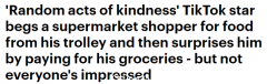 澳亚裔抖音网红假装乞讨，遇上好心人就给钱，视频点击近百万！网友质疑（组图）