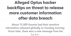 良心发现？黑客突然撤回百万赎金要求，并向Optus用户公开致歉（组图）