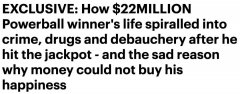 跌宕起伏！澳男22岁中2200万刀彩票却走上不归路，只因染上这些被逮捕！（组图）
