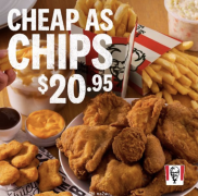 KFC薯条炸鸡大餐来了！8块原味鸡+2份大薯+鸡块，仅需$23（图）