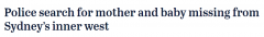 紧急寻人！悉尼母子失踪超两周，警方再次呼吁民众提供线索（图）