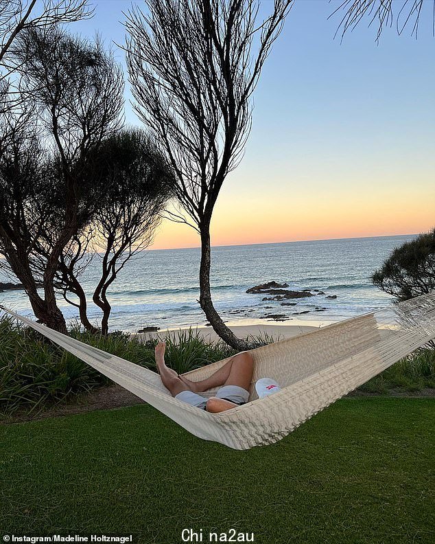Showing off a truly lavish lifestyle, one image showed Justin relaxing in a hammock