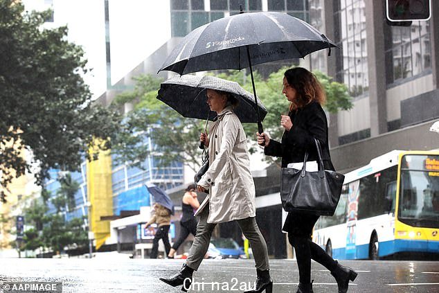周六和周日悉尼和布里斯班会下雨,而堪培拉周日也会下雨(图为布里斯班)