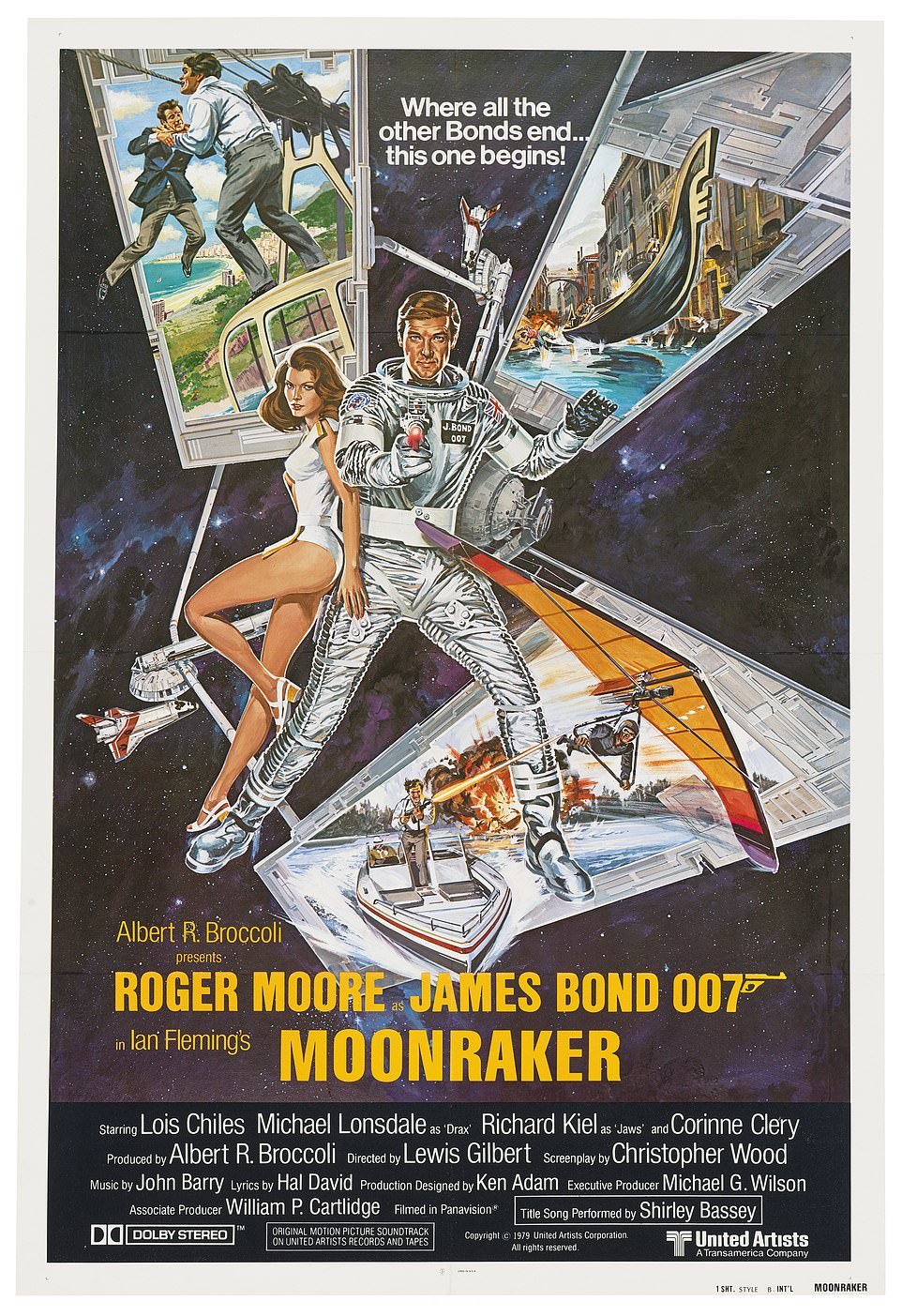 慈善：这张 Moonraker 1979 海报以 6,900 英镑售出
