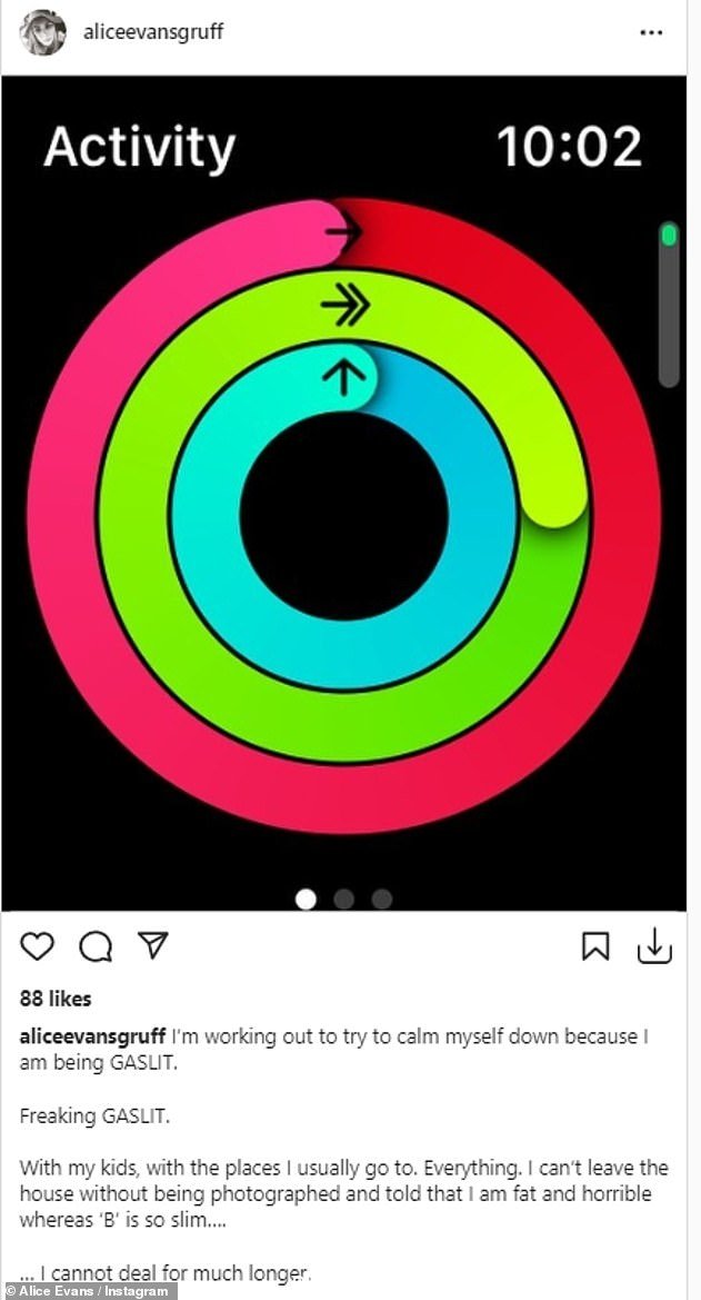 指控:这位 54 岁的两个孩子的母亲声称,与“B”相比,她被称为“肥胖”和“可怕”——意思是艾恩的新女友比安卡·华莱士“class=
