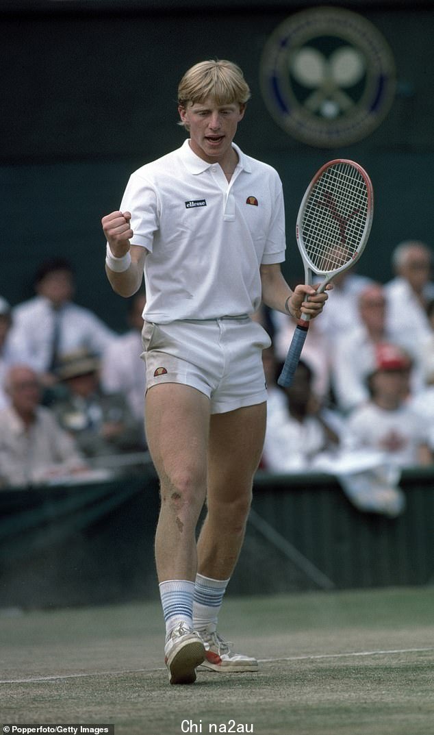 Becker (上图,1985 年),在 16 年的 77 次决赛中赢得 49 次单打冠军,于 4 月 8 日在南华克刑事法庭被判犯有四项破产法罪行。 2017 年 6 月和 10 月